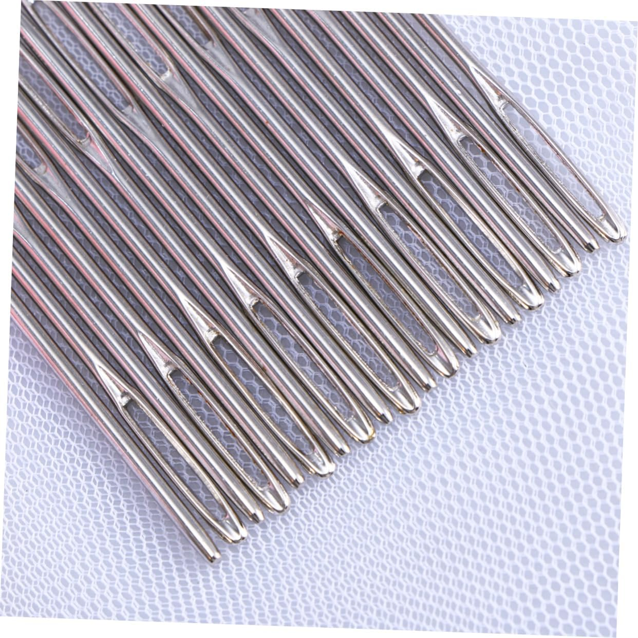 COHEALI Stainless Steel Cross Stitch Needle Set - 20 Large Eye Blunt Needles for Easy Stitching and Embroidery Perfect for Yarn and Knitting image number 5