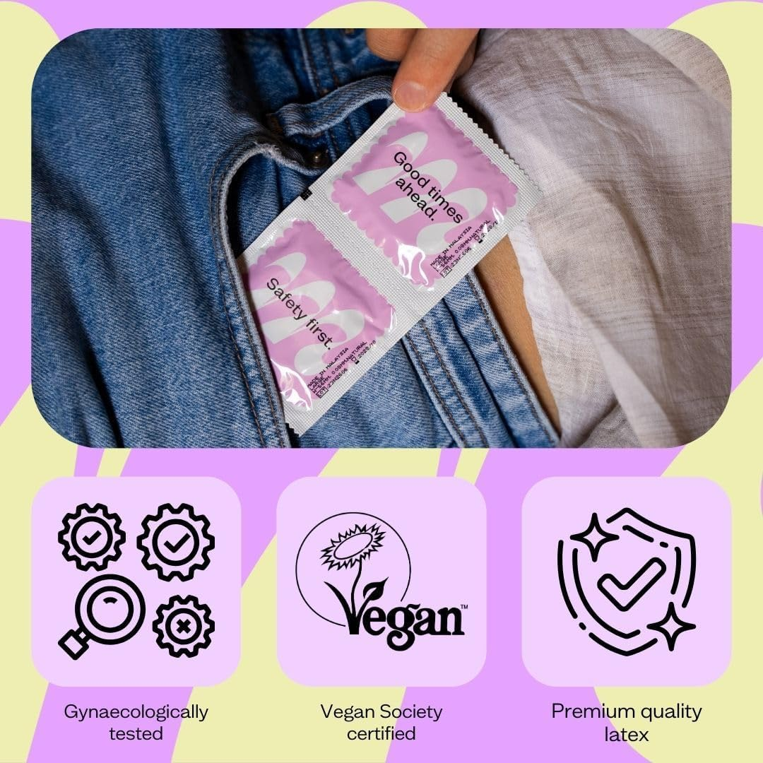 Moments Mega Thin 0.03 Condoms - 20% Thinner, Extra Lubricated, Premium Quality Natural Latex, Vegan, Gynaecologically & Dermatologically Tested (Pack of 2 (24 Counts)) image number 5