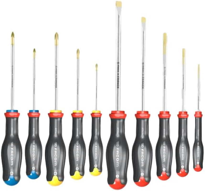 FACOM ATWH.J13 Set of 13 Protwist Screwdrivers for Slotted Screws image number 1