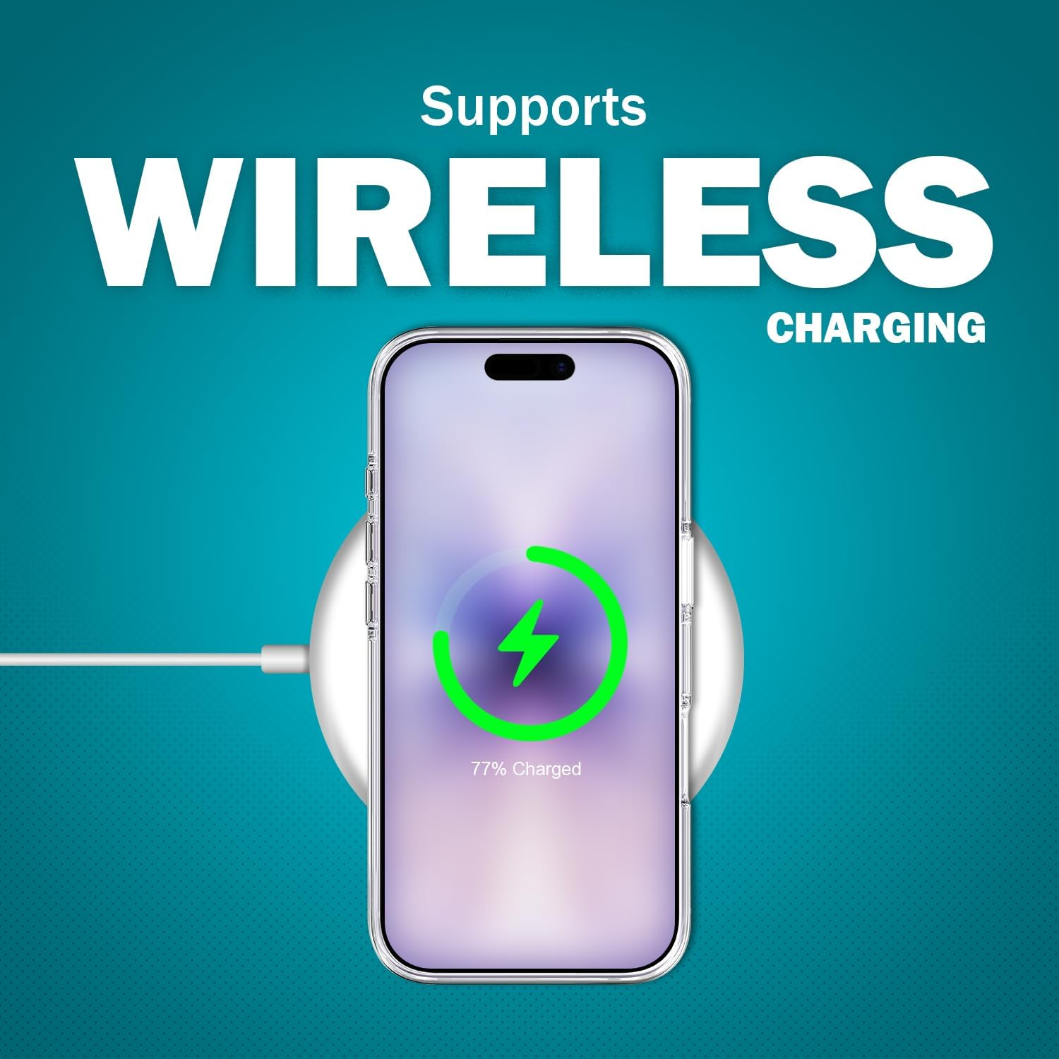 Glamcase Clear Case for Iphone 17, Iphone 17 Case - Cherry Watercolor Pattern Design Printed Crystal Clear Acrylic Protective Designer Back Clear Case/Cover for Iphone 17 image number 1