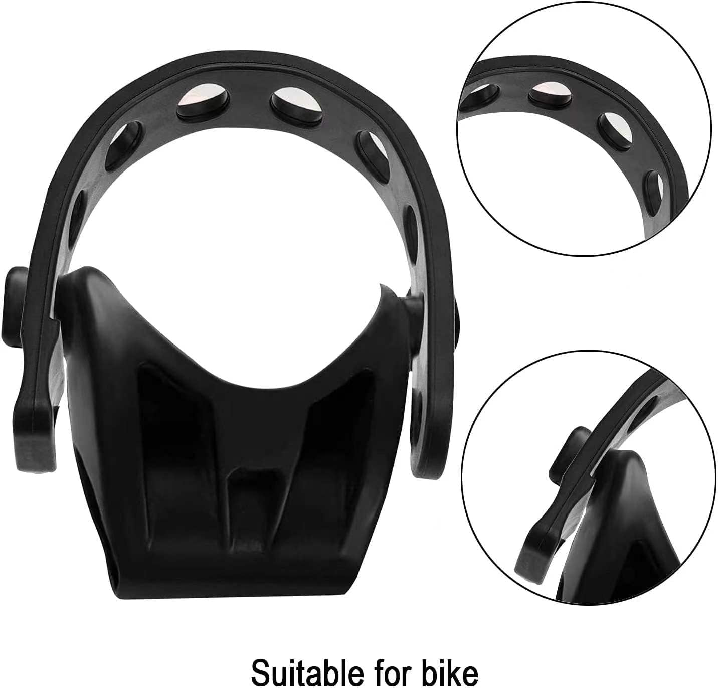 6Pcs/Set Bike Rack Straps Replacement Bicycle Hitch Strap Cradle Bike Carrier Mount Rubber Strap Black Spare Hooks Car Racks Accessories Truck Hitch Fit 1" Diameter Tubes