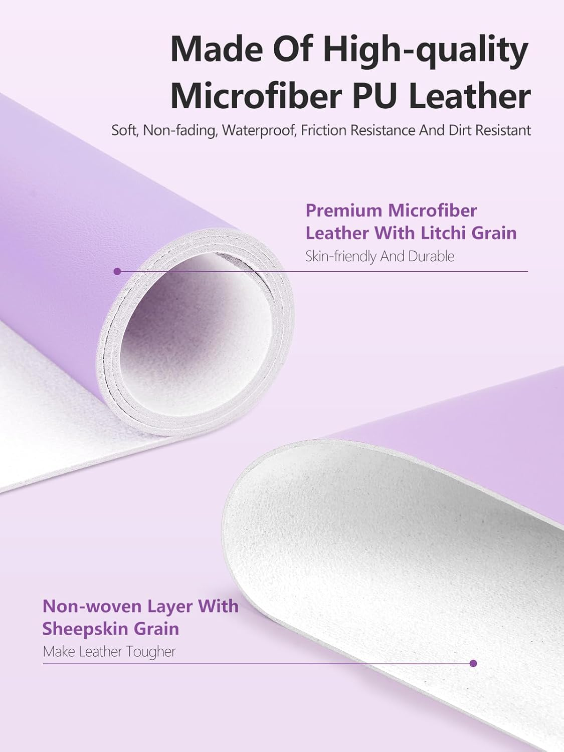 (MAT ONLY) Nail Art Table Mat, Nail Arm Rest Pad for Acrylic Nails, Soft Microfiber PU Leather Nail Mat for Table, Foldable Nail Hand Rest Pillow Manicure Pad, Acrylic Nail Desk Mat for Nail Cushion image number 2