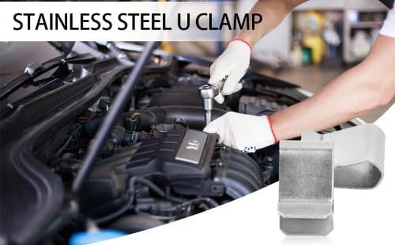 25 Pcs Stainless Steel Spring U Clip, 20 X 12 Mm Stainless Steel U Brackets, Rustproof Metal Clips, Spring Clips for 3-7.5 Mm Panel Thickness, Mounting Clips for Car and Household