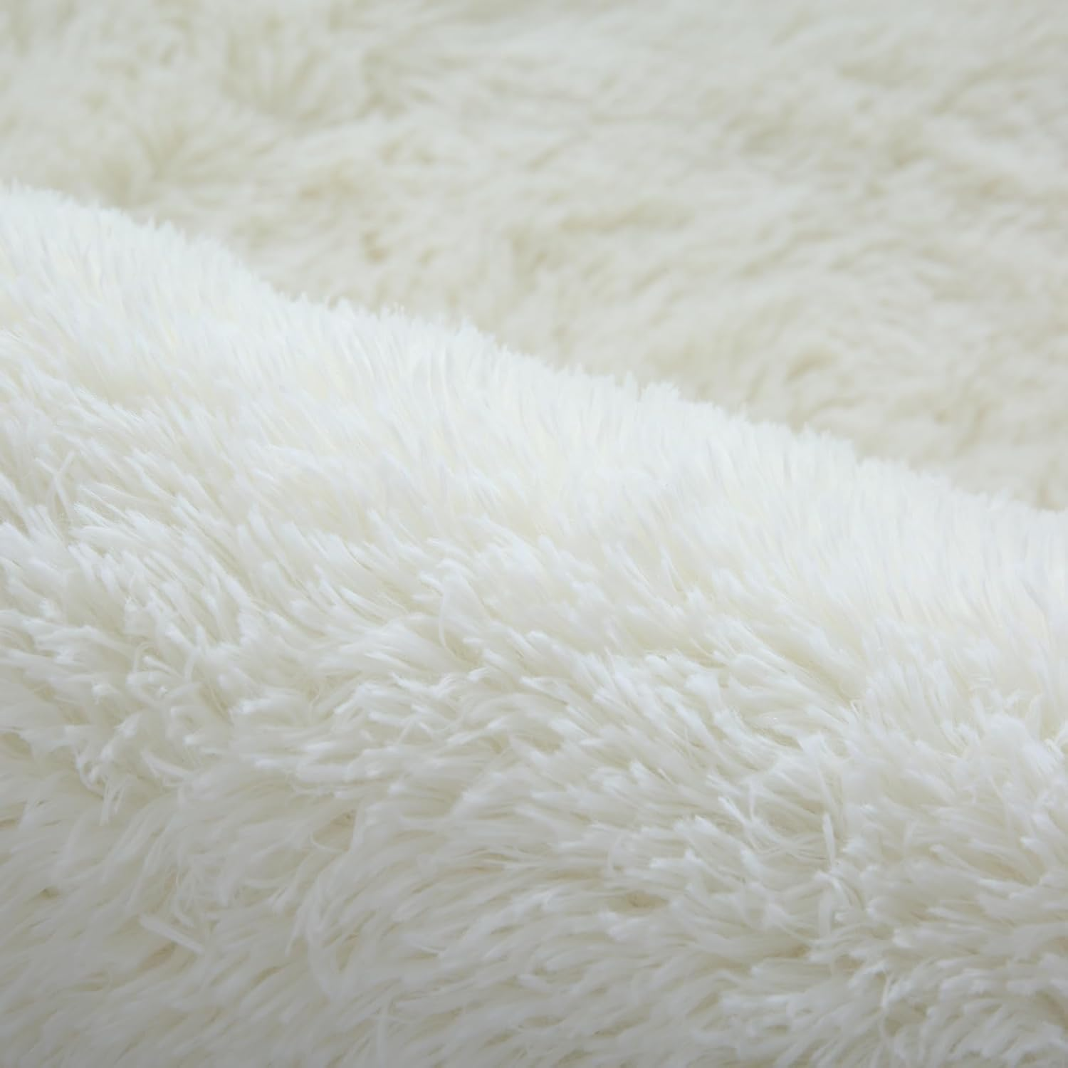 SHIPKEY Beige Area Rugs 5&rsquo;X7&rsquo; (150X210 Cm) Soft Indoor Rugs, Fluffy Shaggy Carpet for Bedrooms, Living Room, Home D&eacute;cor - Beige - 240X300Cm image number 6