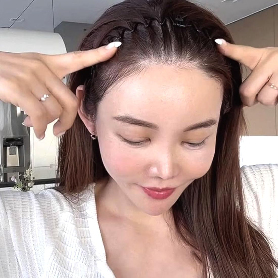 XUKZIMA Set of 6 Stretch Hair Combs, Fully Circular Stretch, Flexible Plastic, Headband Hair Band Holder image number 3