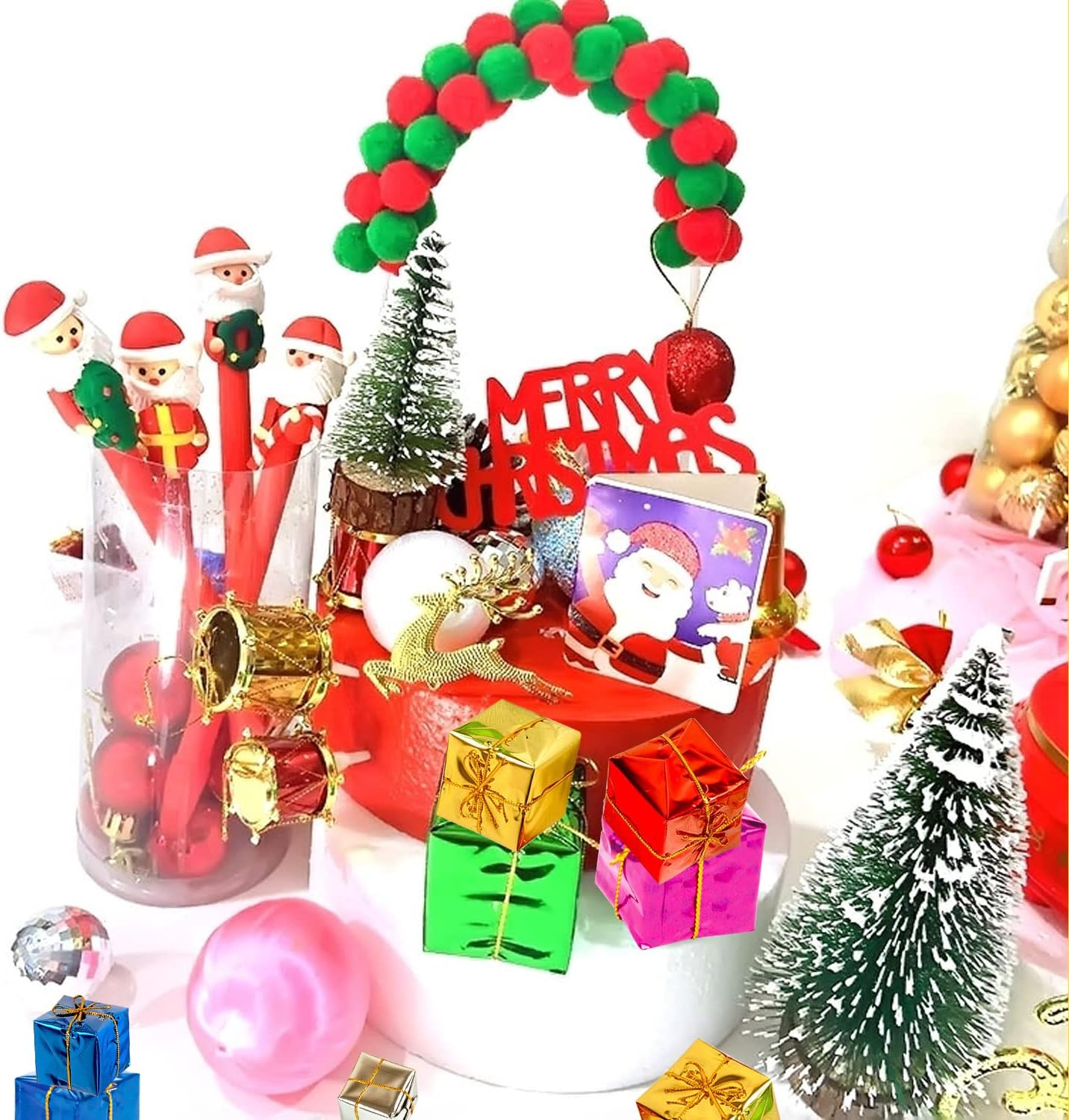 48 Pieces Christmas Tree Decorations for Indoor Outdoor Christmas Decoration (Color) image number 6