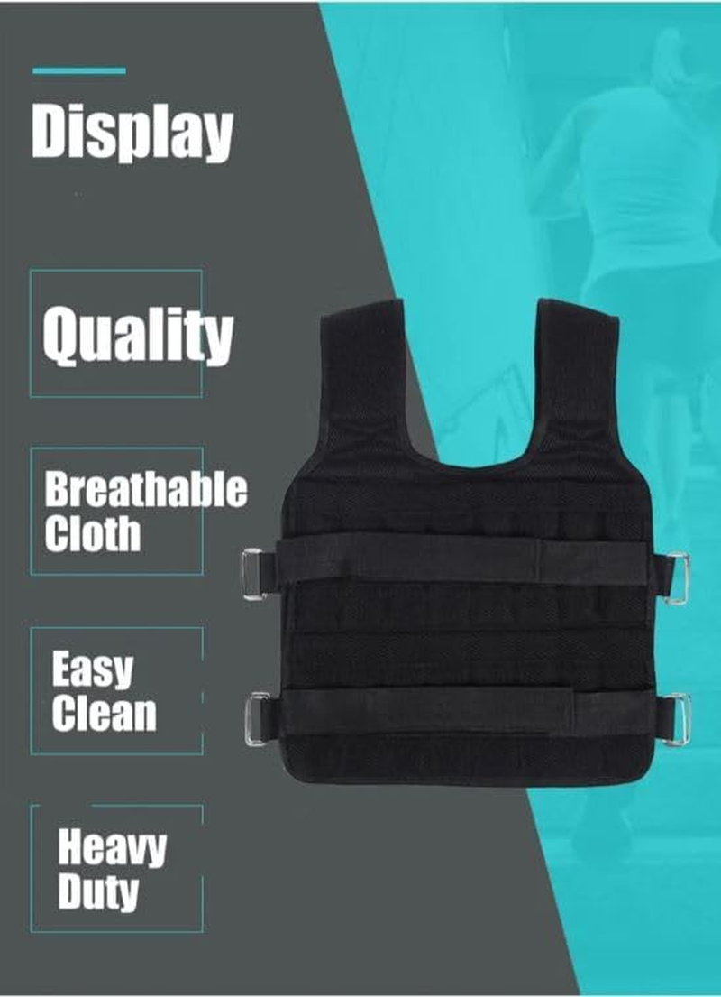 Hoplite Sports Adjustable Weighted Vest for Men & Women &ndash; Fitness Weighted Vest for Running Crossfit Strength Training & Cardio &ndash; Breathable Weighted Vest for Exercise &ndash; No Weights Included image number 5