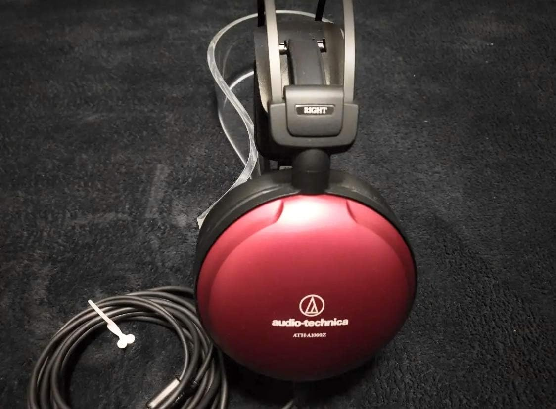 Audio-Technica A1000Z High-Fidelity Closed-Back Headphones Metallic Red image number 1