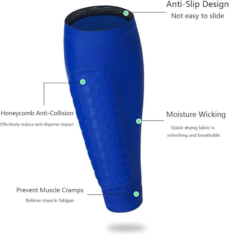 Kids Shin Guards for Soccer, Youth & Adults 8-10, Lightweight Breathable Anti-Collision Calf Protector, Comfort Fit Sports Shin Pads image number 3