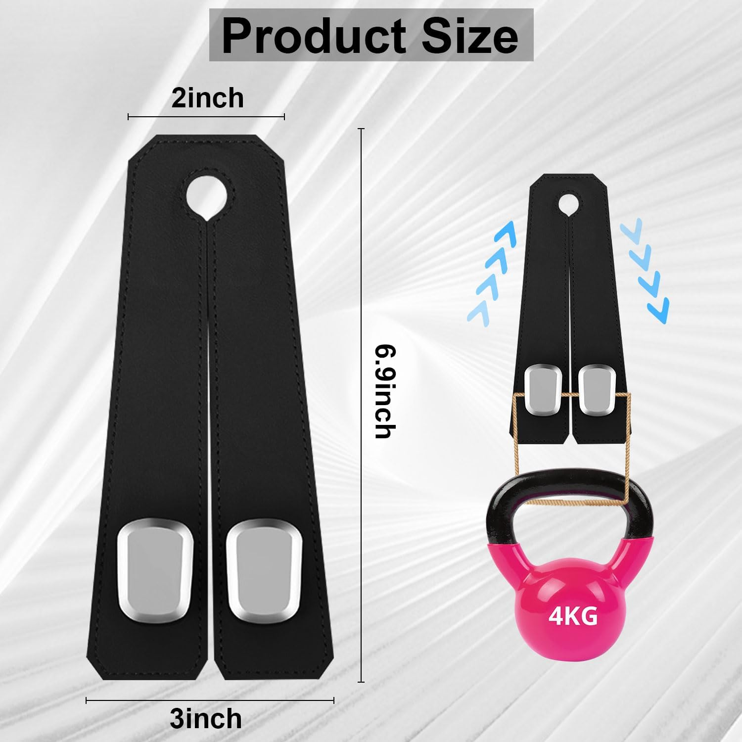 Elegananccy 2 Pack Double Car Seat Headrest Hooks, Leather Car Purse Hanger Holder for Bags, Cars Organizer and Storage Accessories for Women(Black) - Brown image number 5