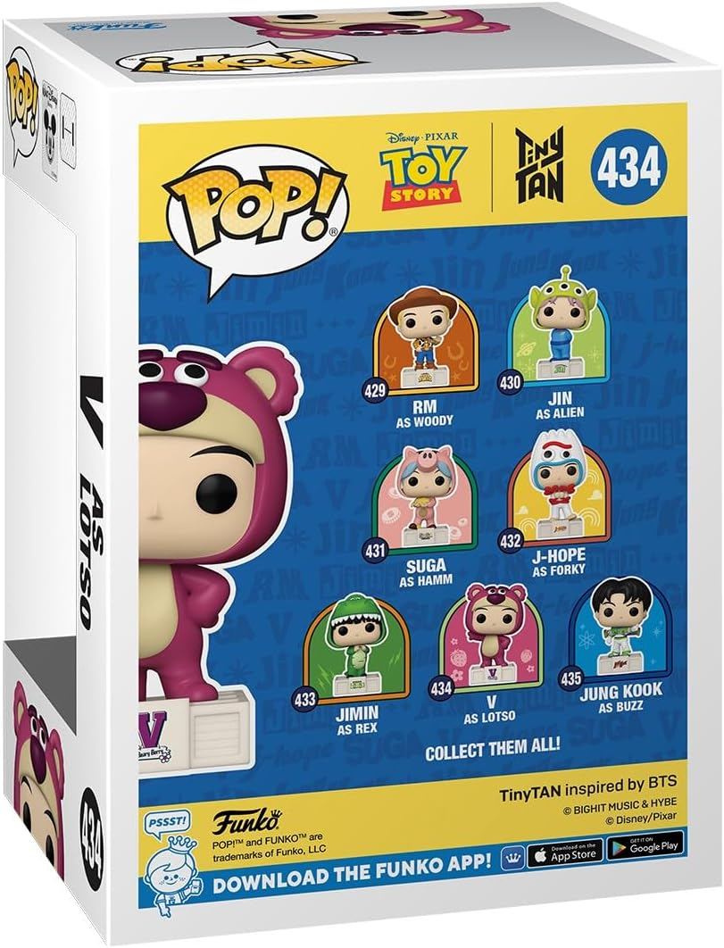 FUNKO POP! Rocks: BTS Toy Story X Tiny TAN - V as Lotso image number 1