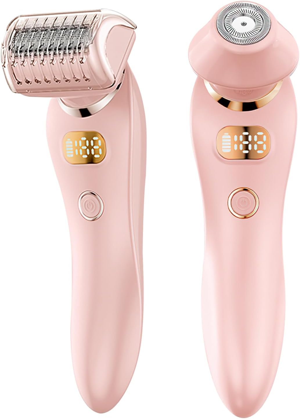 Body Hair Trimmer Kit Silk Glide Epilator Razor Painless Hair Removal at Home 2 in 1 Electric Shaver Razors for Women, for Sensitive Skin, Wet & Dry Cordless USB Charge image number 2