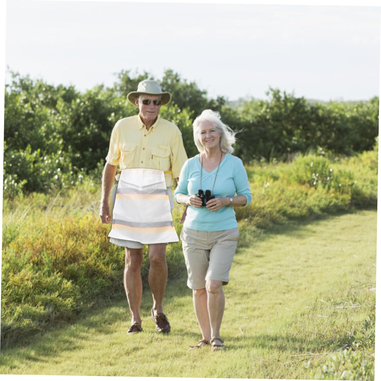 Gardening Fruit Picking Apron Mesh Vegetable Bags for Pickers Mushroom Hunting Foraging Pouch Storage Pocket Mesh Bag image number 3