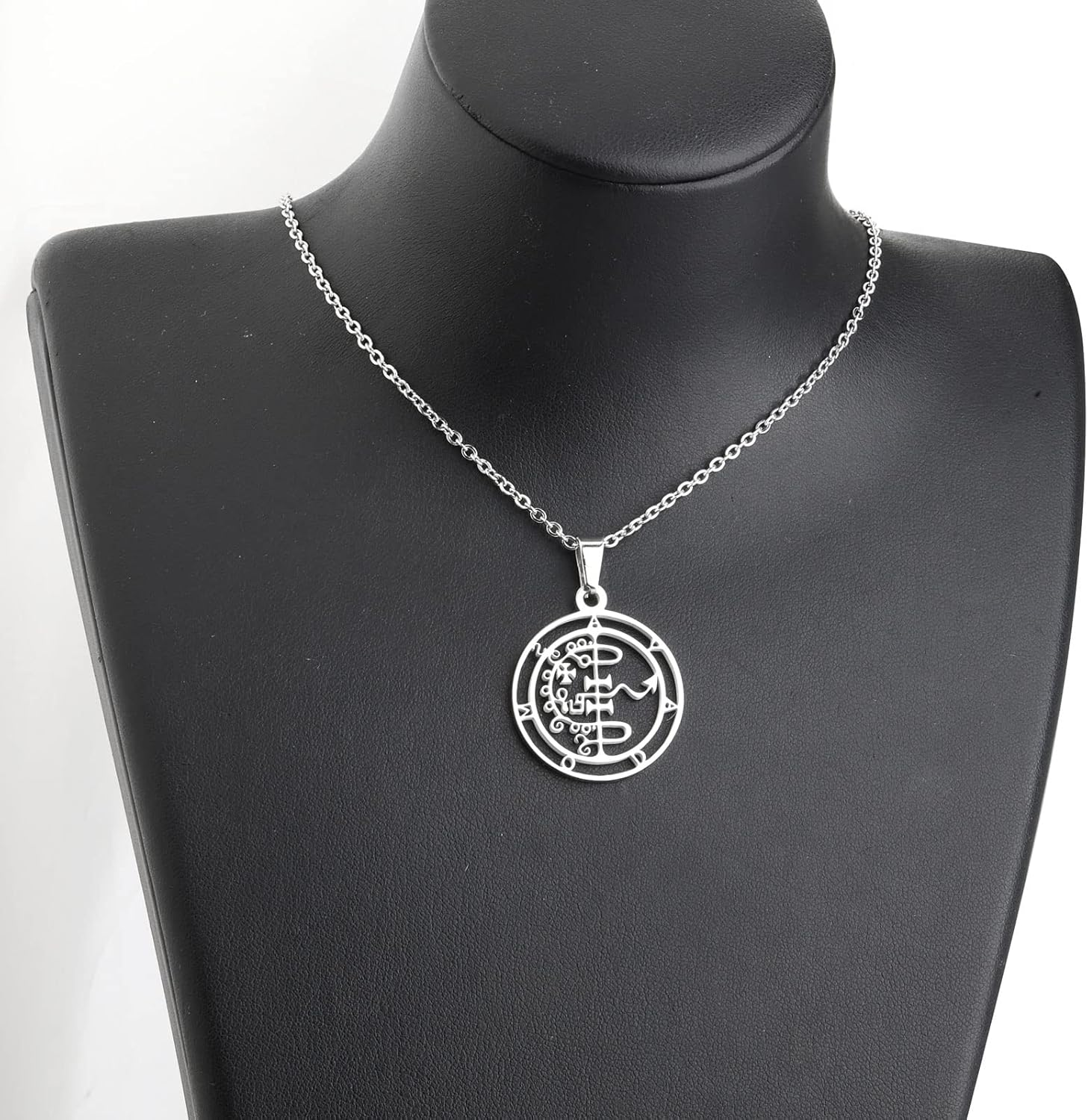 Lywjyb Birdgot Sigil of Asmoday Pendant Asmodai Asmodeus Medalion Necklace Occult Jewelry image number 2