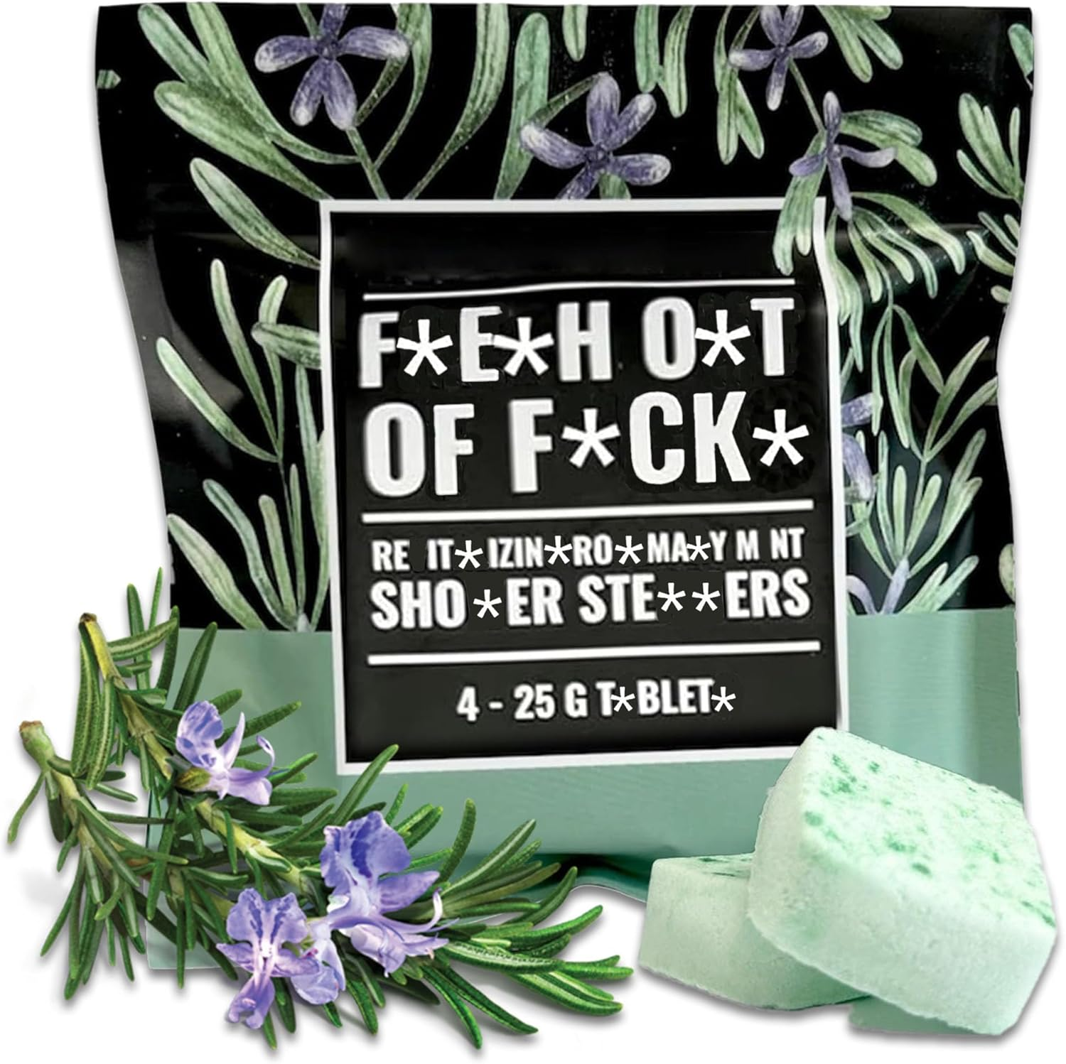 Swear Shower Steamers Gift Set, Shower Steamers Aromatherapy with Charmed Aroma, Shower Steamer Unique Gifts for Women, Bath Set Calm down Shower Tablets, Birthday Gifts for Women and Mom (Blue)