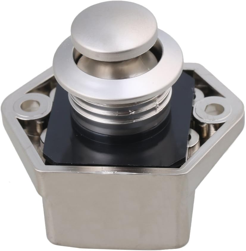 RDEXP Push Button Keyless Locks Latch Cupboard Caravan for RV Drawer Cabinet Door Thickness 15-27Mm Set of 20 image number 5