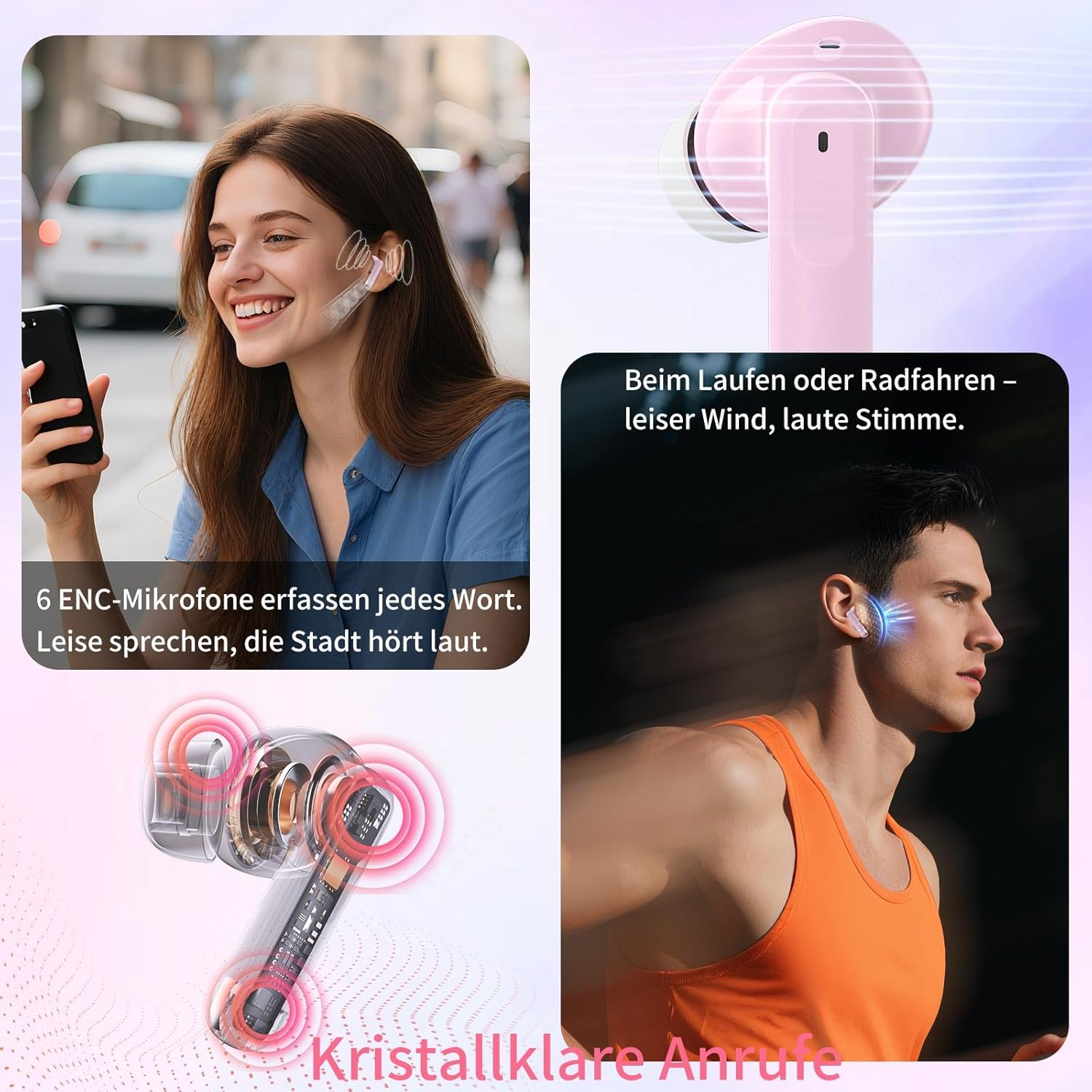 EXZHIG Bluetooth Headphones, Wireless Bluetooth 5.4 Headphones image number 6