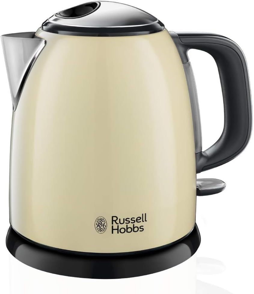 Russell Hobbs Colours+ 24994-70 Kettle [1.0 L] Stainless Steel Cream (2400 W, Quick Boil Function, Removable Limescale Filter, External Water Level Indicator, Small Travel Kettle) image number 6