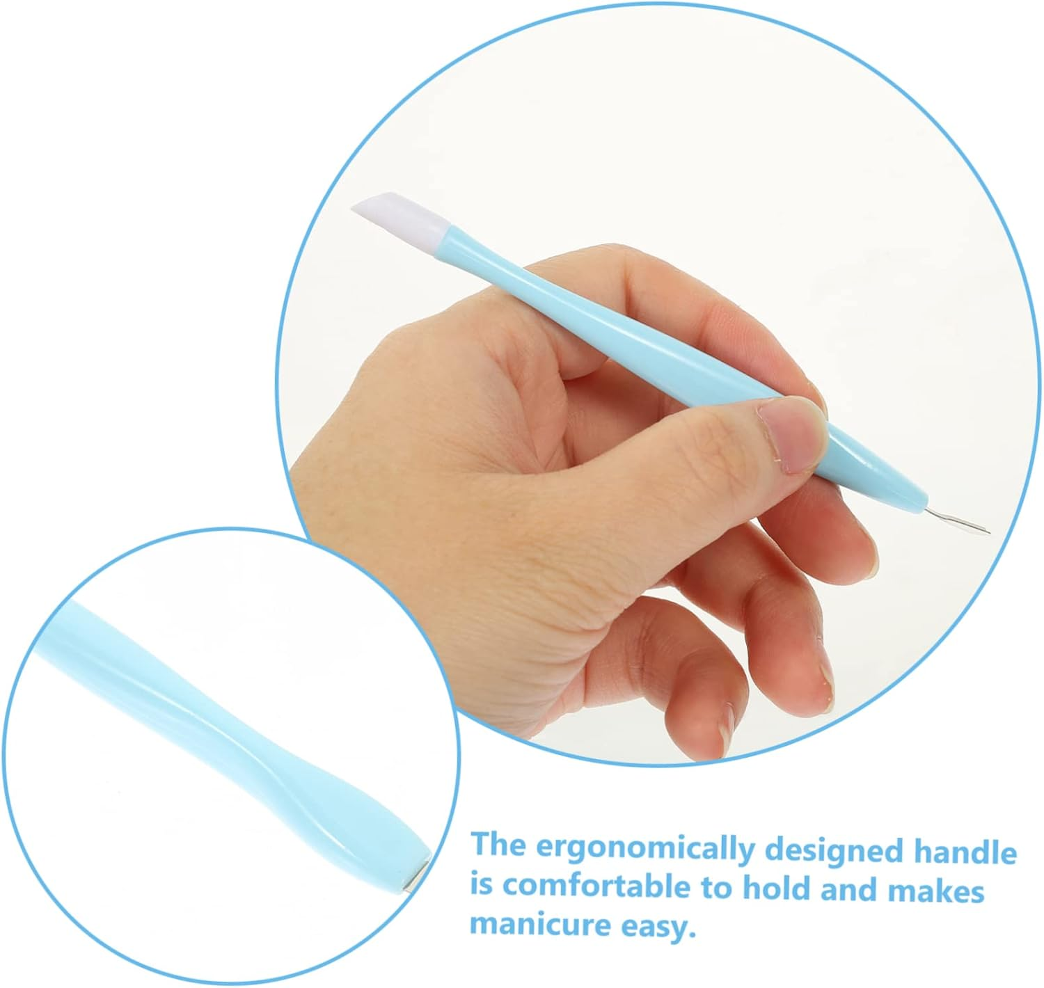 AUTSUPPL 15Pcs Dead Skin Forks Manicure Tools for Nail Art Cuticle Removers Dual Head Design for Easy Dead Skin Removal and Nail Cleaning image number 2