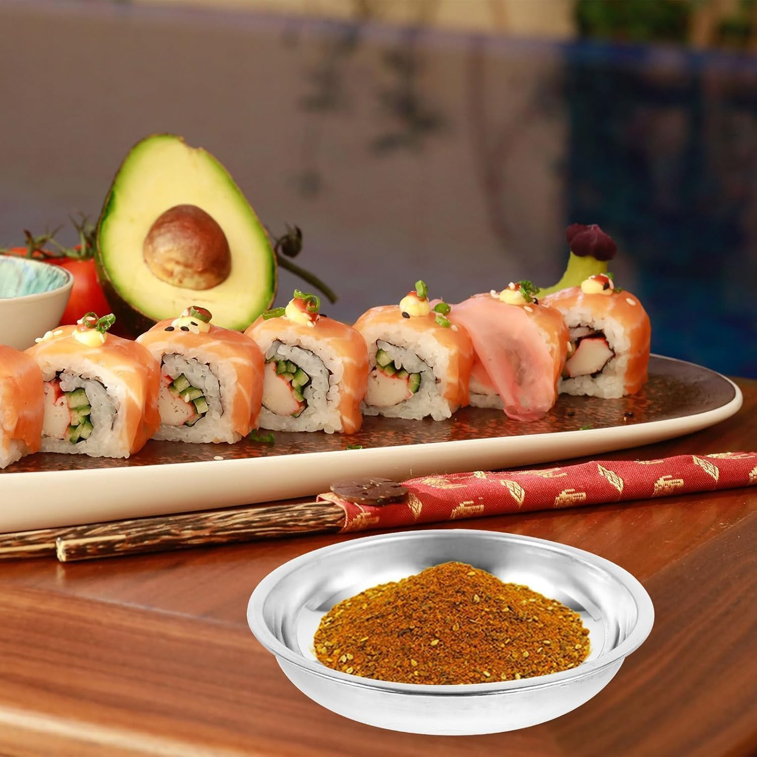 12Pcs Stainless Steel Sauce Dishes round Seasoning Bowls Dipping Bowl Mini Appetizer Plates, Saucers Dishes Sushi Cups image number 2