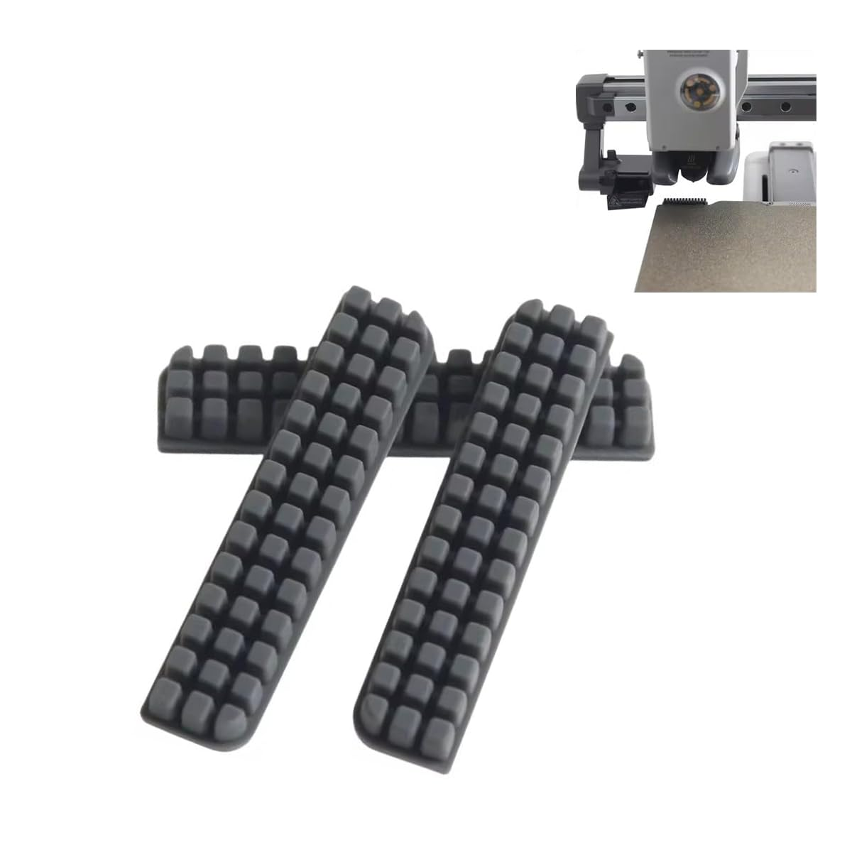 3 PCS Lab A1 Silicone Nozzle Brush Accessories,Mini Wiper Silicone Brush Nozzle Cleaning Brush for Bambu Lab A1/A1 Mini 3D Printer Cleaning Tool 3D Printer Parts (For A1 Mini) image number 3