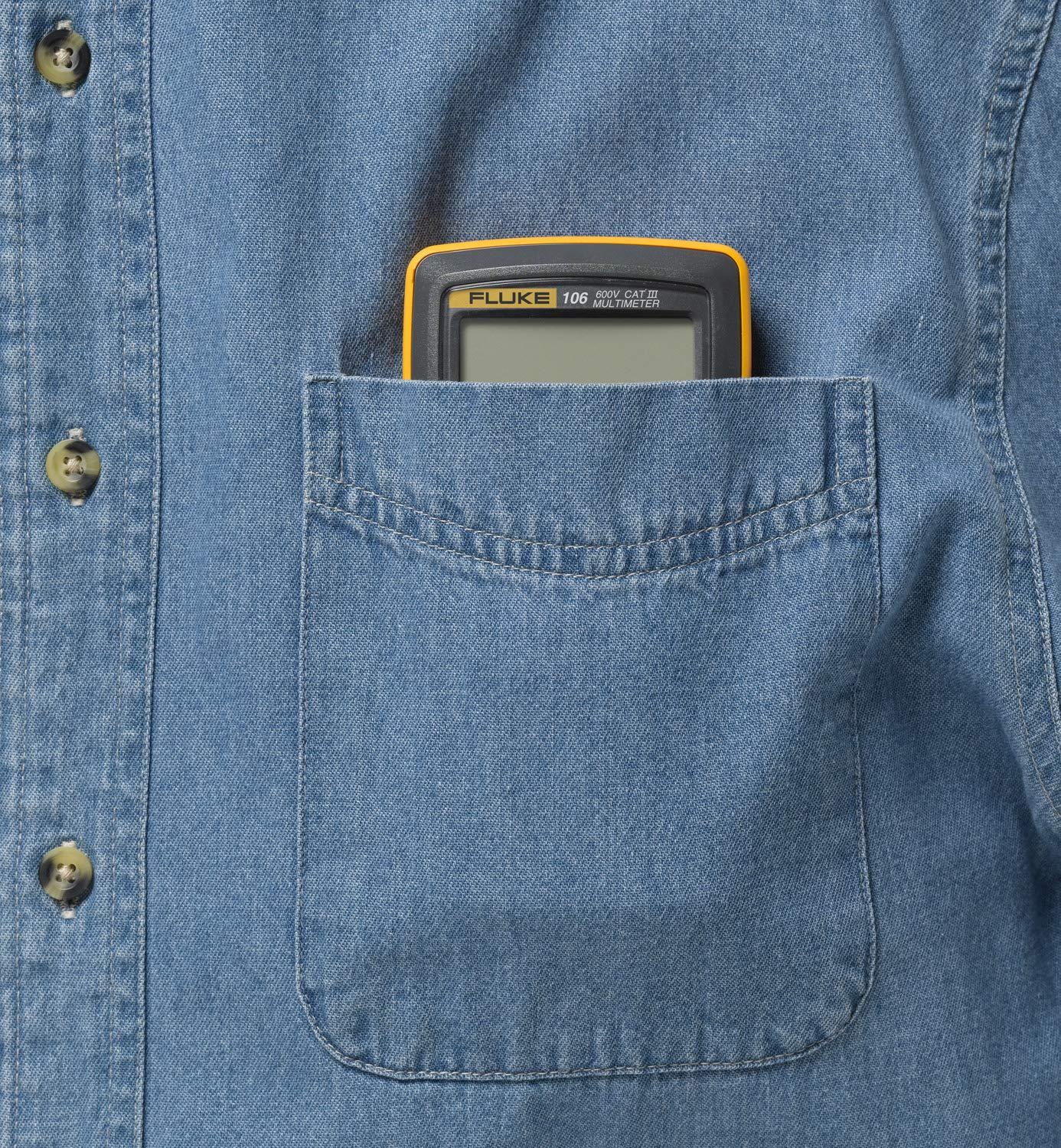 Fluke 106 Handheld Digital Mini Multimeter image number 3