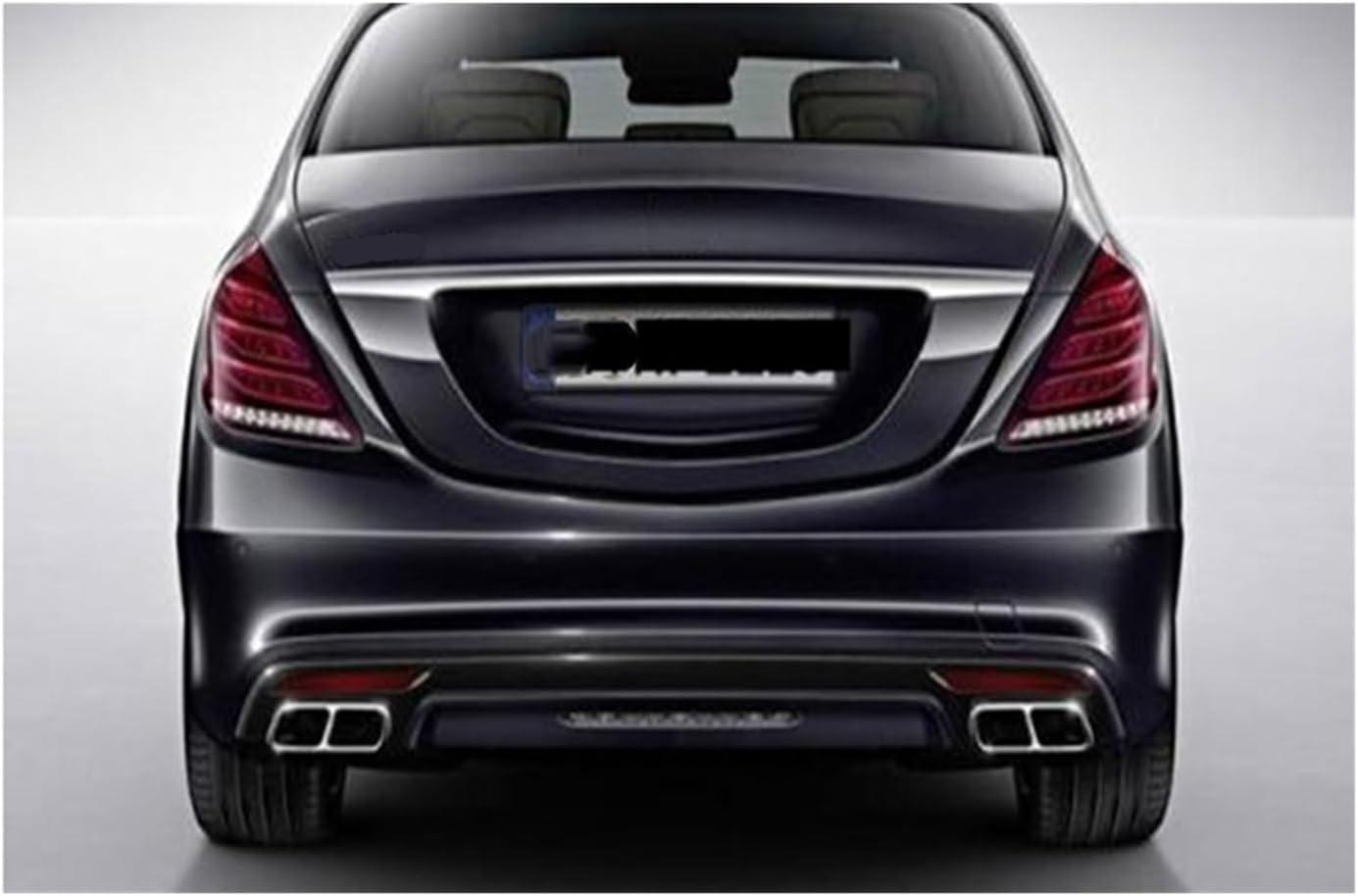 Muffler Car Rear Exhaust Tip Muffler Pipe Air Vent Outlet Out Duct Tailpipe Exhause Compatible with Mercedes Benz W221 W164 W176 2009-2013 image number 3