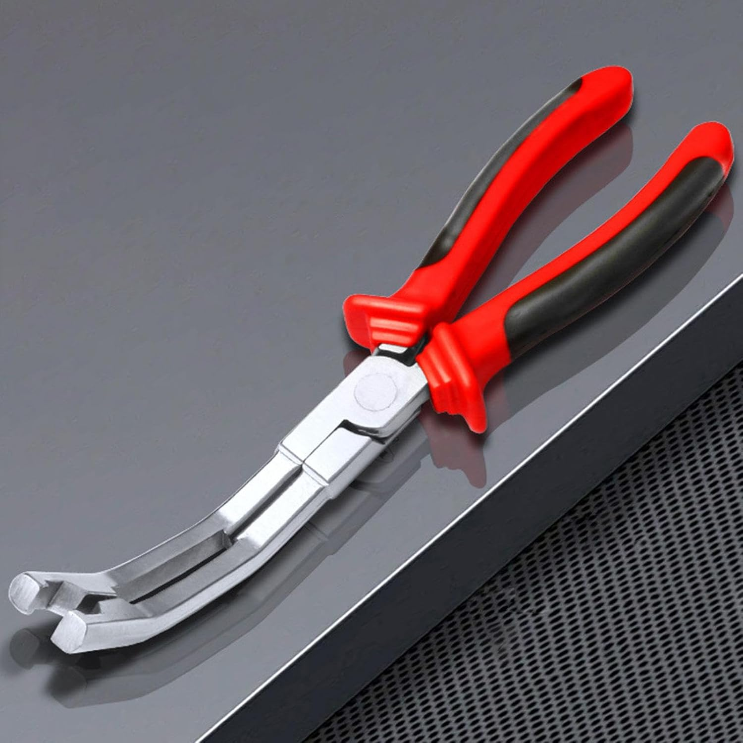 Car Disconnect Pliers | Curved Jaw Clamp for Automotive - Car Removal Angled Pliers Vehicle Glow Plug Tool for Small Bolts, Joints image number 4