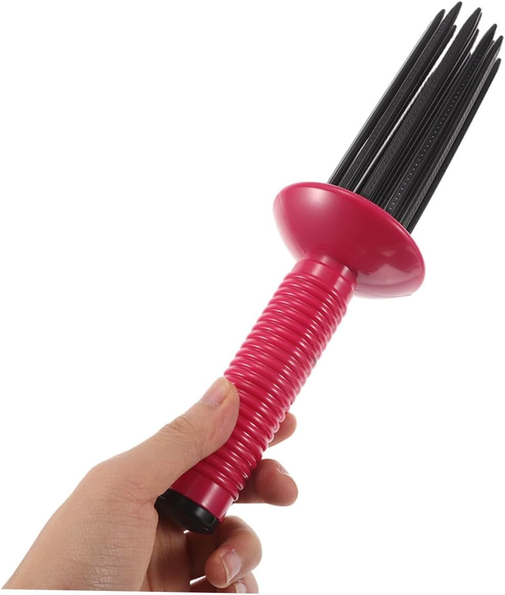 Minkissy 2Pcs Natural Volume Boosting Curl Comb Hair Fluffy Curling Brush Portable Styling Tool for Curly Hair image number 2