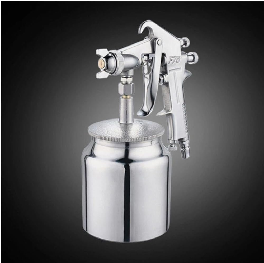 ZONADA Suction Feed Spray Gun 1.5Mm Nozzle 750Cc Cup Air Paint Sprayer with 1/4" NPT Inlet for Automotive Car Wood Furniture Marine Industrial Coating Adjustable Flow Pattern image number 2