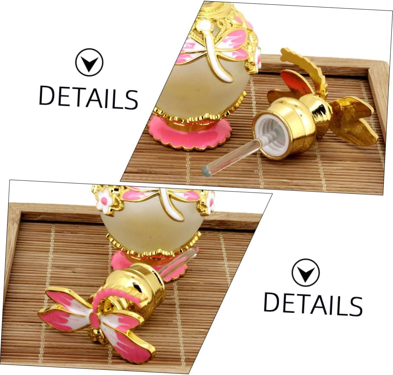 Empty Perfume Bottle Dropper Glass Aromatherapy Bottle for Collecting Traveling