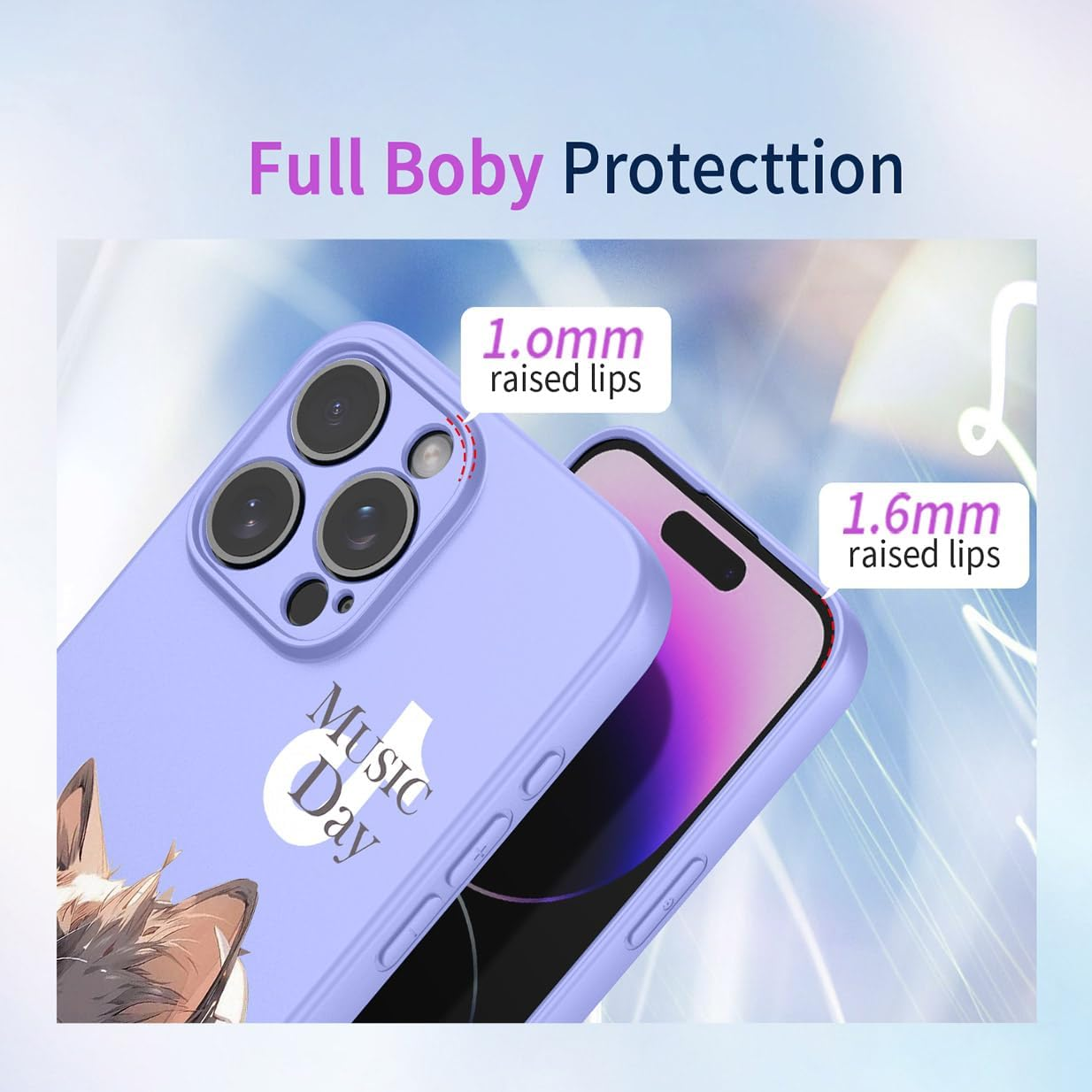 Case for Xiaomi Redmi Note 14 Pro+ plus 5G, Ultra Thin Silky Liquid Silicone Shockproof Cover with Premium Fiber Lining, Fashion 3D Painting Pattern Cute Case. P4 - P4 image number 4