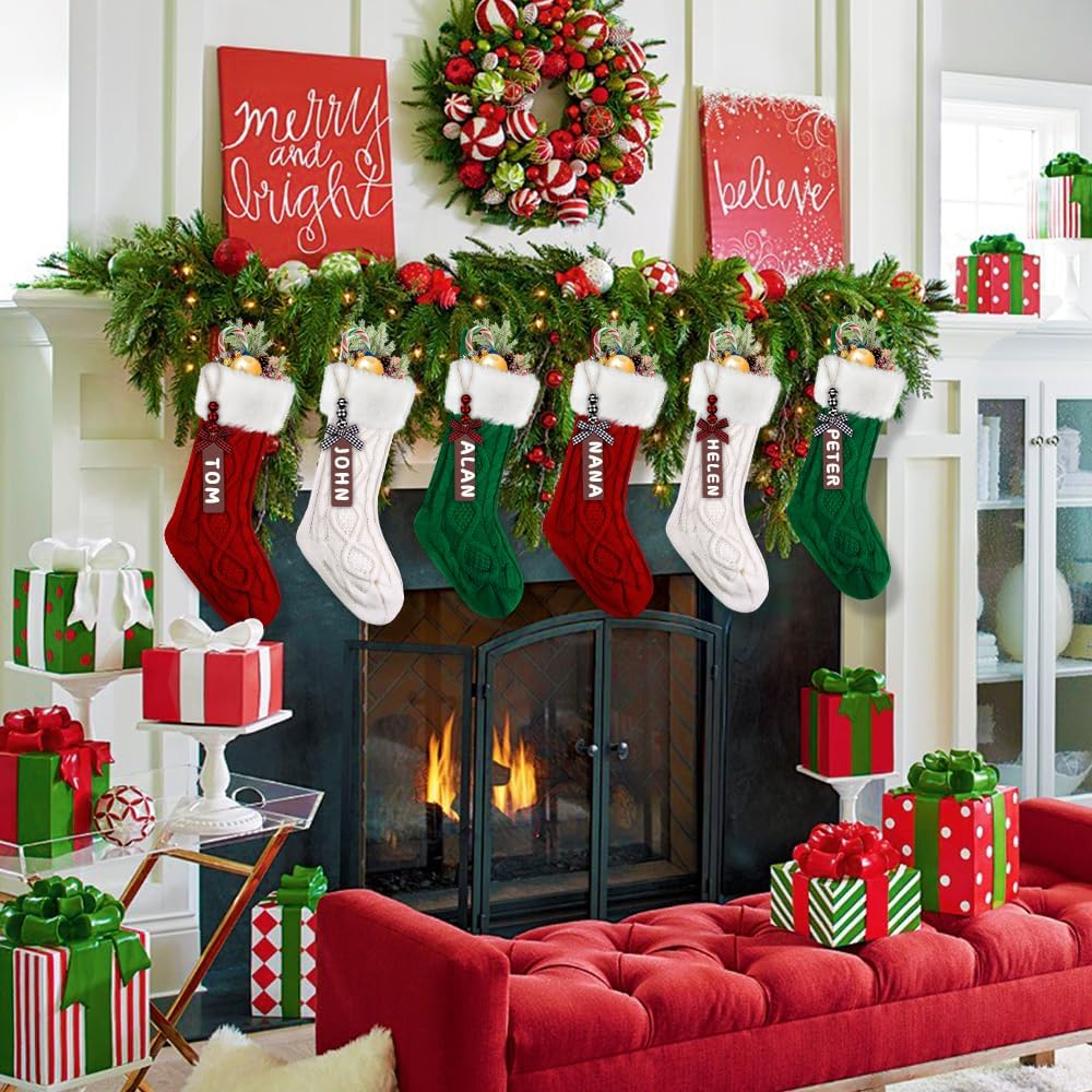 XIMISHOP Christmas Stockings Decoration With image number 6