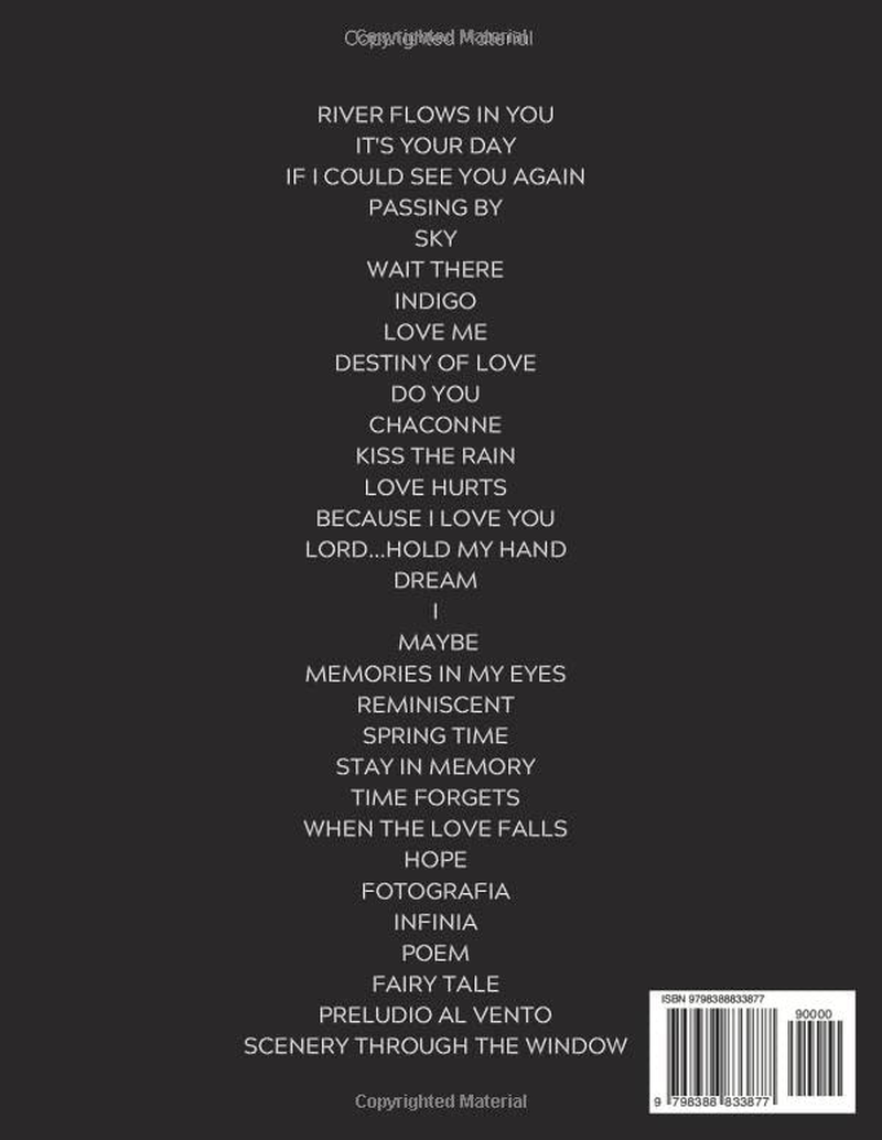 31 Songs Yiruma Piano Sheet Music: Selection Songs for Piano Solo(River Flows in You , Kiss the Rain,...)