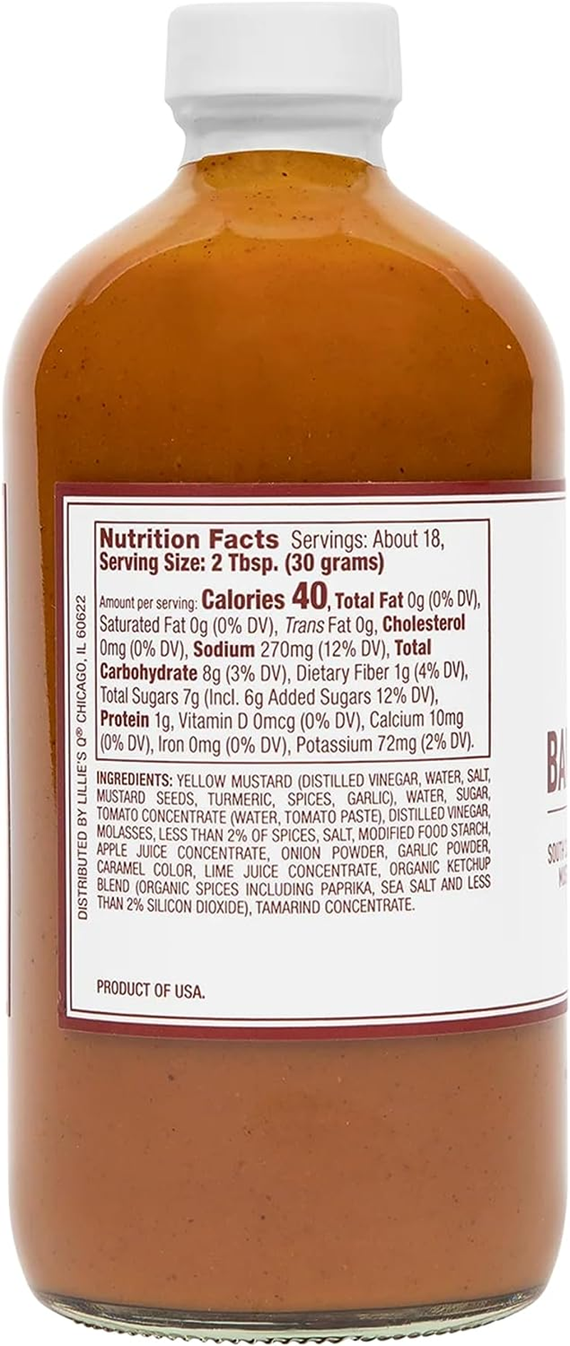 Lillie'S Q Gold BBQ Sauce, 567 G image number 3