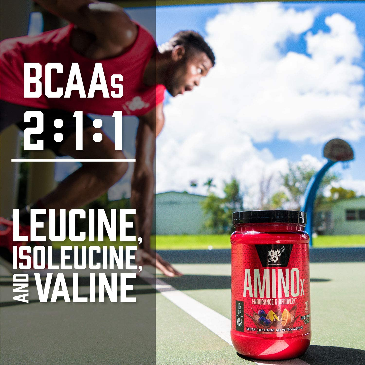 BSN Amino X Endurance & Recovery BCAA Intra Workout, Grape, 435G, 30 Servings image number 2
