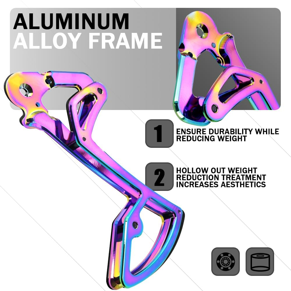 For SRAM for Garbaruk 11/12-Speed, 12T+16Trear Derailleur Cage Pulley Wheels Derailleur Ceramic Beari
