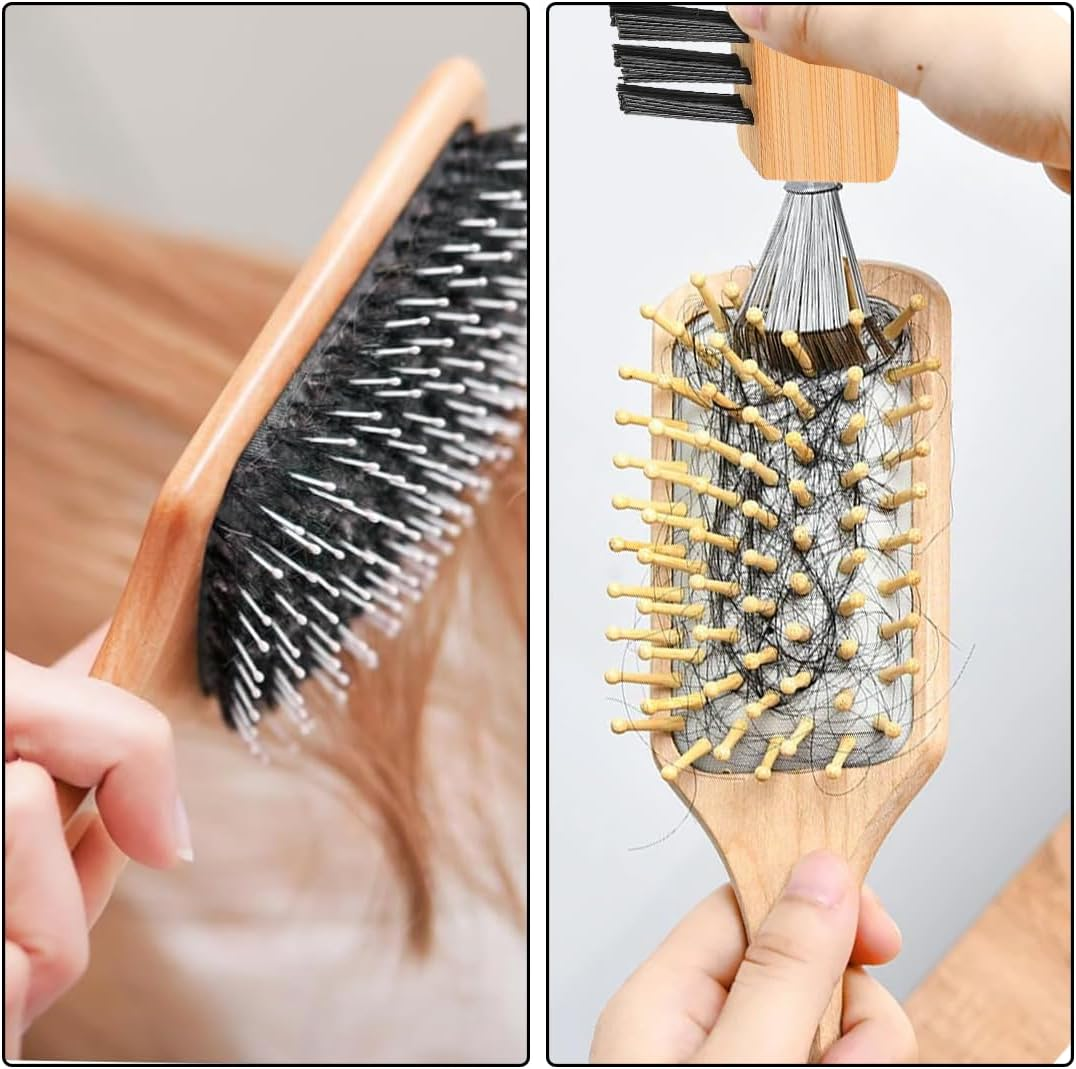 AEIOPRS 1 Piece Brush Cleaner Hair Brush Cleaner Cleaning Tool Comb Cleaner Comb Cleaning Brush Hair Brushes Cleaner Tool Comb Cleaner Cleaning Brushes Combs Bath Mats Carpets image number 5