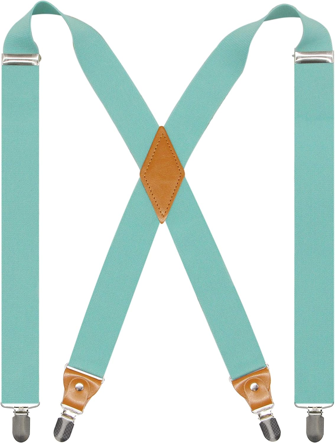 Doloise Adjustable Elastic X Back Style Suspenders for Men'S and Women'S with Strong Metal Clips image number 2