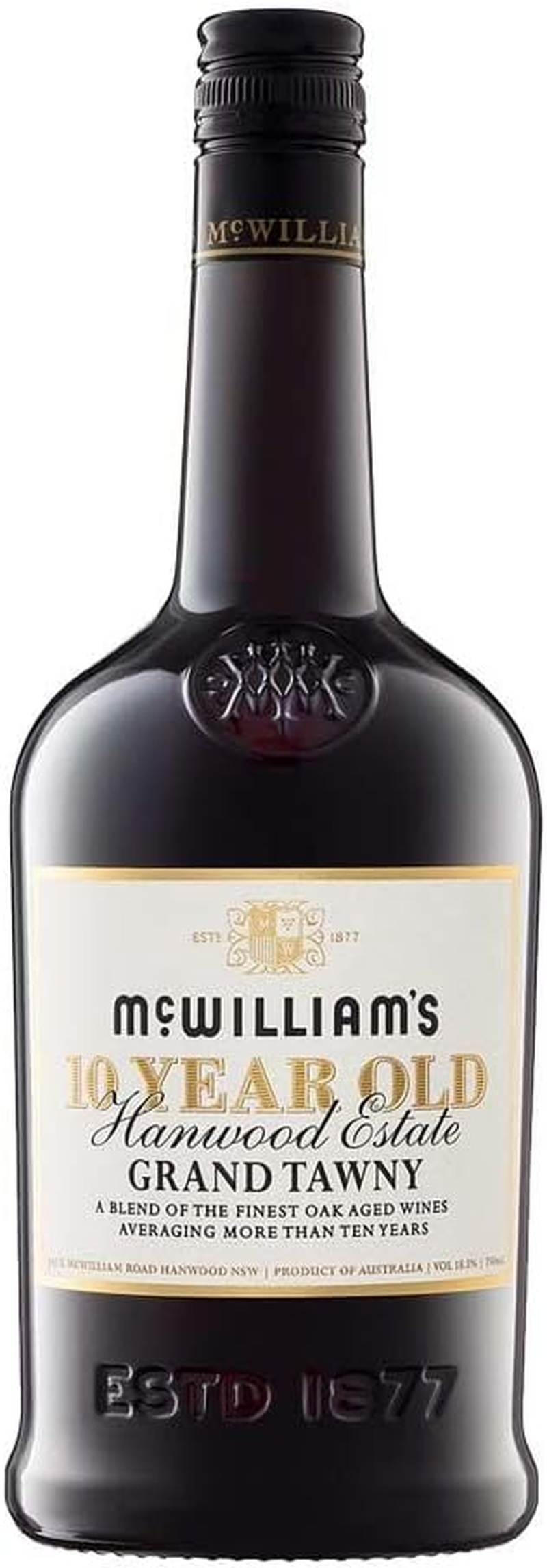 Mcwilliam'S Hanwood Estate 10 Year Old Grand Tawny 750Ml