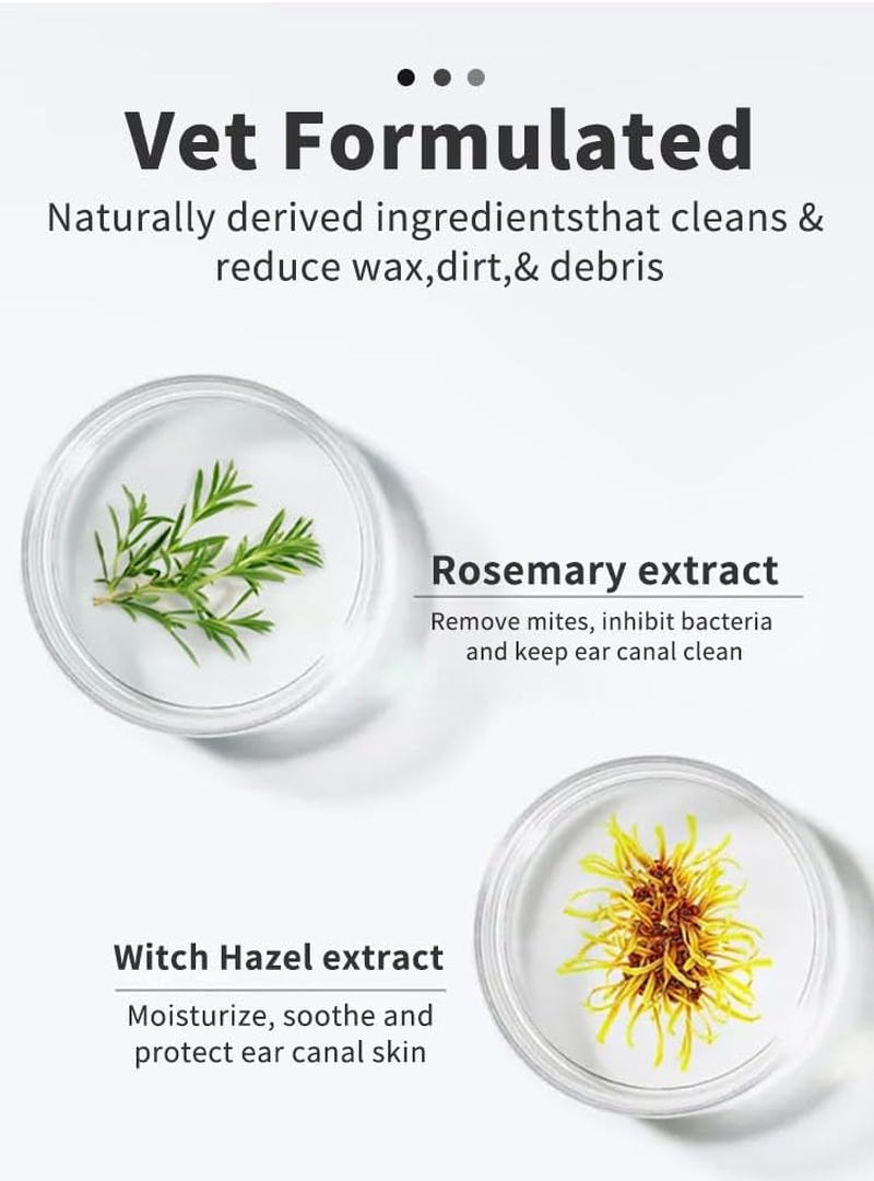 Mumoo Bear 50 Counts Ear Cleaner Finger Wipes, Dog Ear Cleaner, Grooming Kit Care for Dogs and Cats, Soft & Easy Cleaning Pads, Remove Wax, Dirt & Stop Smelly, Itchy, Non-Irritating-Upgraded image number 5