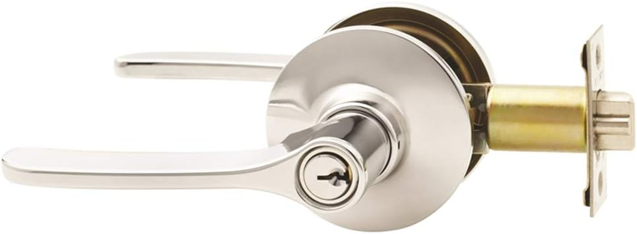 Lockwood 7530SCDP Vicinity Lever Entrance Set, Satin Chrome image number 1