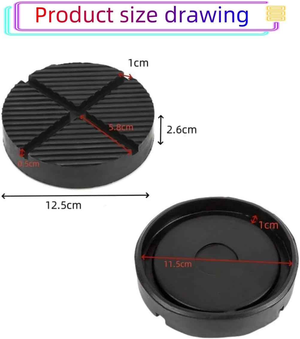 Floor Jack Rubber Pad,Pinch Weld Side Frame Rail Protector Pad,Jack Pad Cross Slotted image number 3