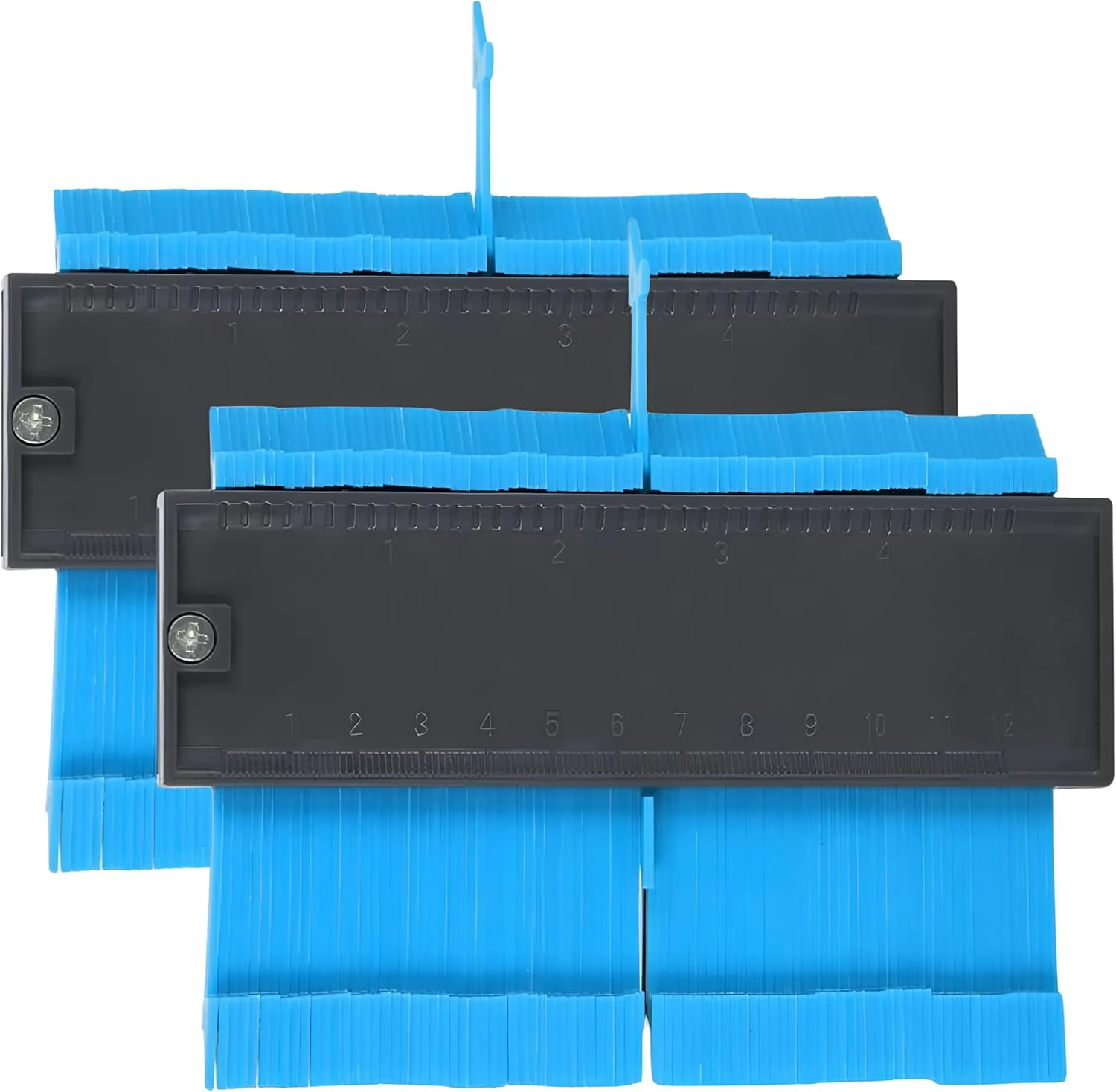 EZONEDEAL Contour Gauge Duplicators, Simple Shape Contour Gauge Duplicator, Instant Template for Curved and Odd Shapes, Easy Master Outline Gauge Tool for Cutting (1 PC)