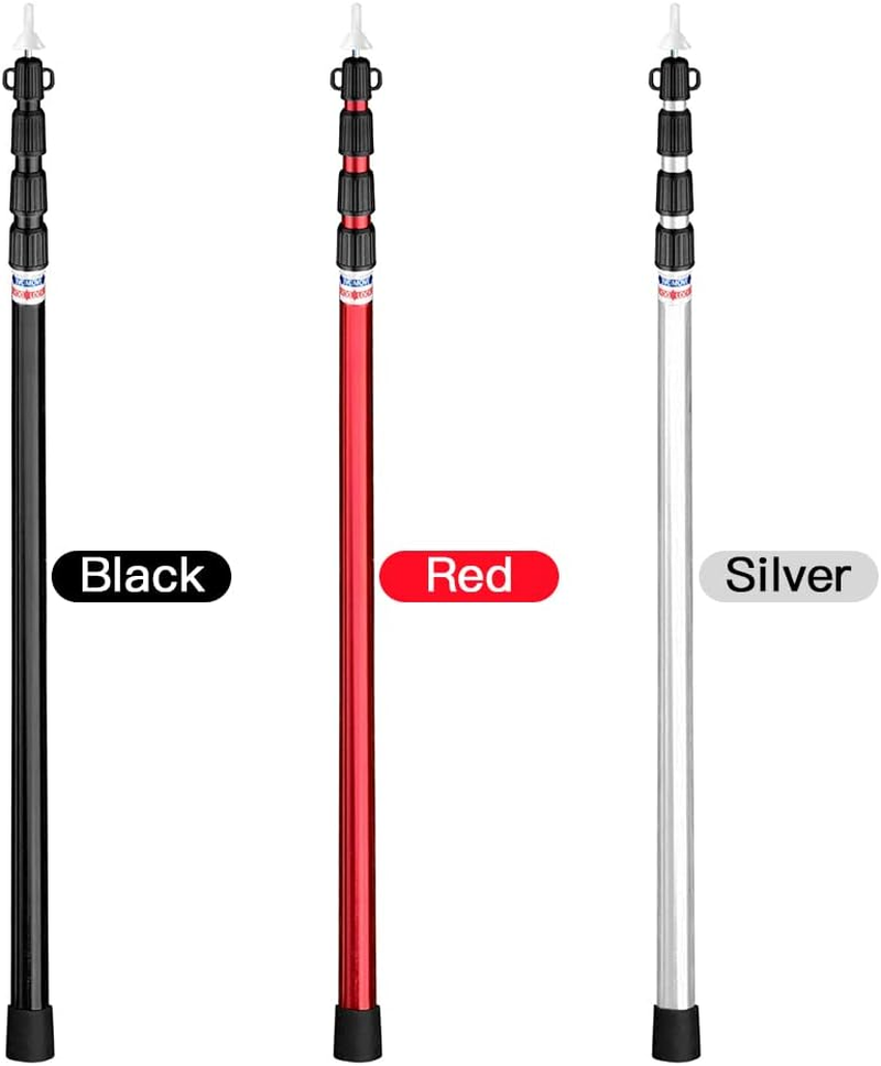Mingzhe Telescoping Tarp Poles Adjustable Camping Tent Poles Portable Lightweight Aluminum Tent Poles Replacement for Awnings Canopy Rain Fly Shelter image number 3