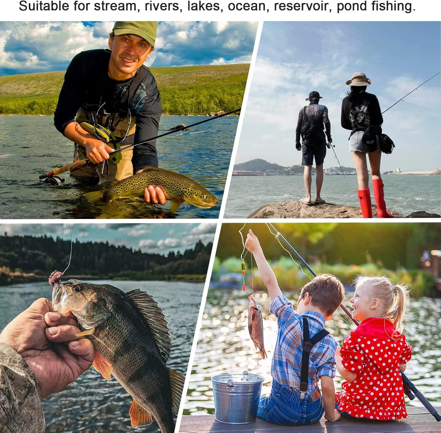 30PCS Fishing Weights Fishing Sinker Drop Shot Weights Fishing Weights Kit Drop Shot Rig Wacky Hooks Offset Hooks Fishing Tackle image number 4