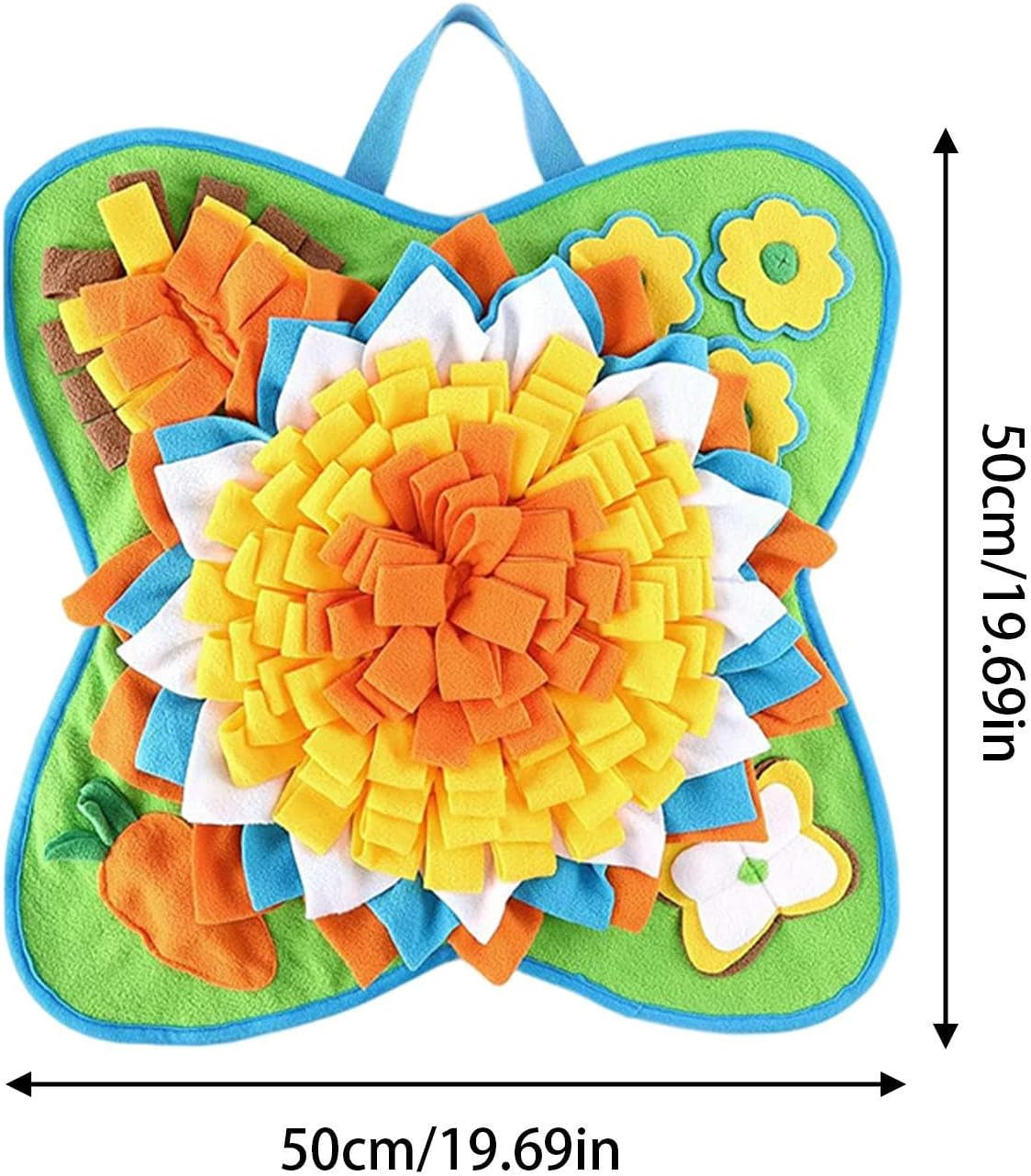 Foraging Mat for Dogs | Snuffle Feeding Dog Mat,Portable Interactive Feed Game for Boredom, Pet Treats Feeding Mat for Small Medium Rabbits Dogs Jmedic image number 1