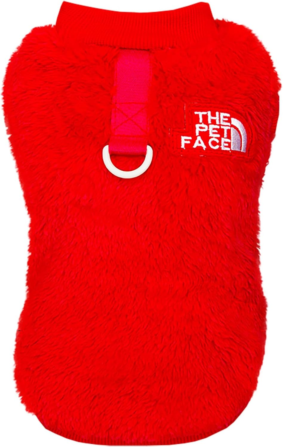 Izefia Dog Sweater Clothes Apparel Fleece Woolen Sweaters Winter Warm Sweat Shirt Soft Pajamas Trendy Pet Face Pattern Vest Sweater for Small Dog Medium Cat Blue S