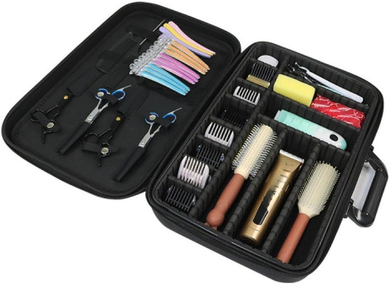 Eigell Hairdresser Bag Hairstylist Traveling Bag Hair Case Organizer Barber Tools Storage Bag Large Capacity Barber Case image number 2