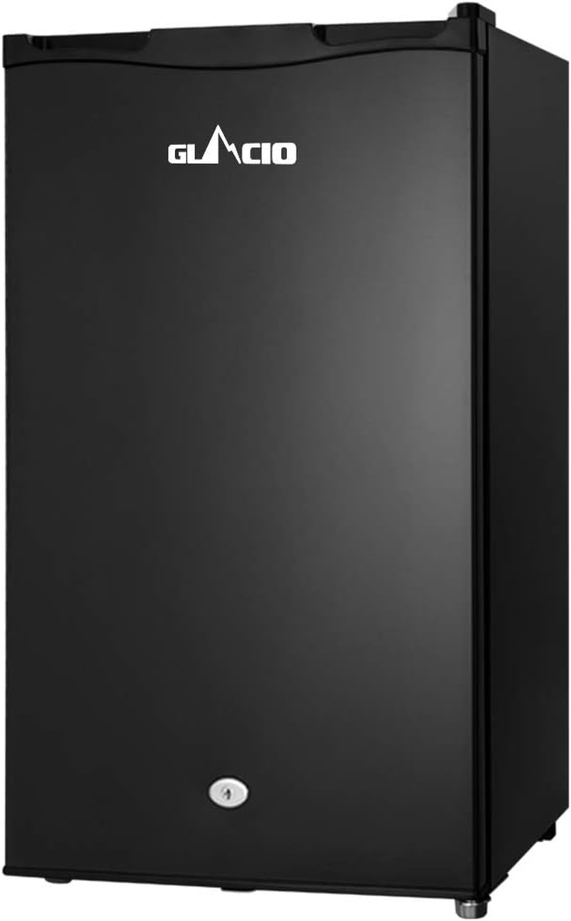 Glacio 80L Mini Fridge without Freezer, Single Door Compact Refrigerator for Dorm Bedroom Office RV Caravan, Adjustable Thermostat, 12/240V Lower Power Consumption